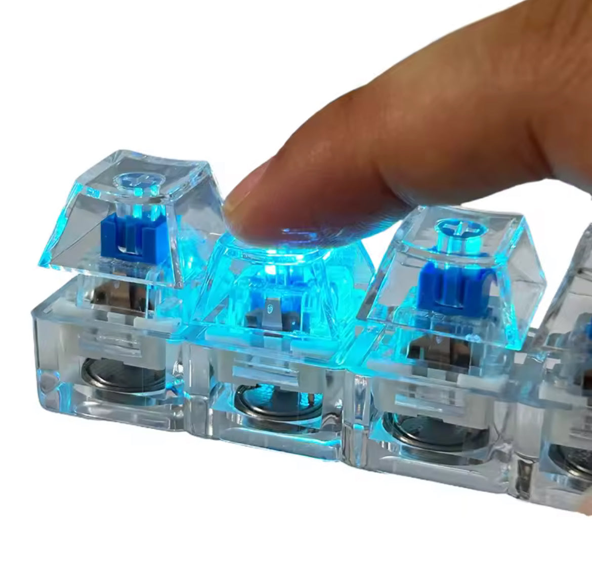 Mini Teclado para aliviar el estrés, llavero Fidget