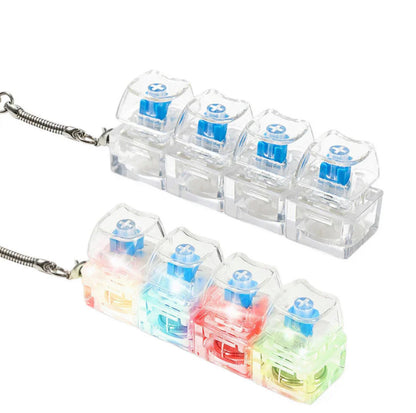 KeyStress™ Mini teclado Anti‑Estrés, llavero Fidget